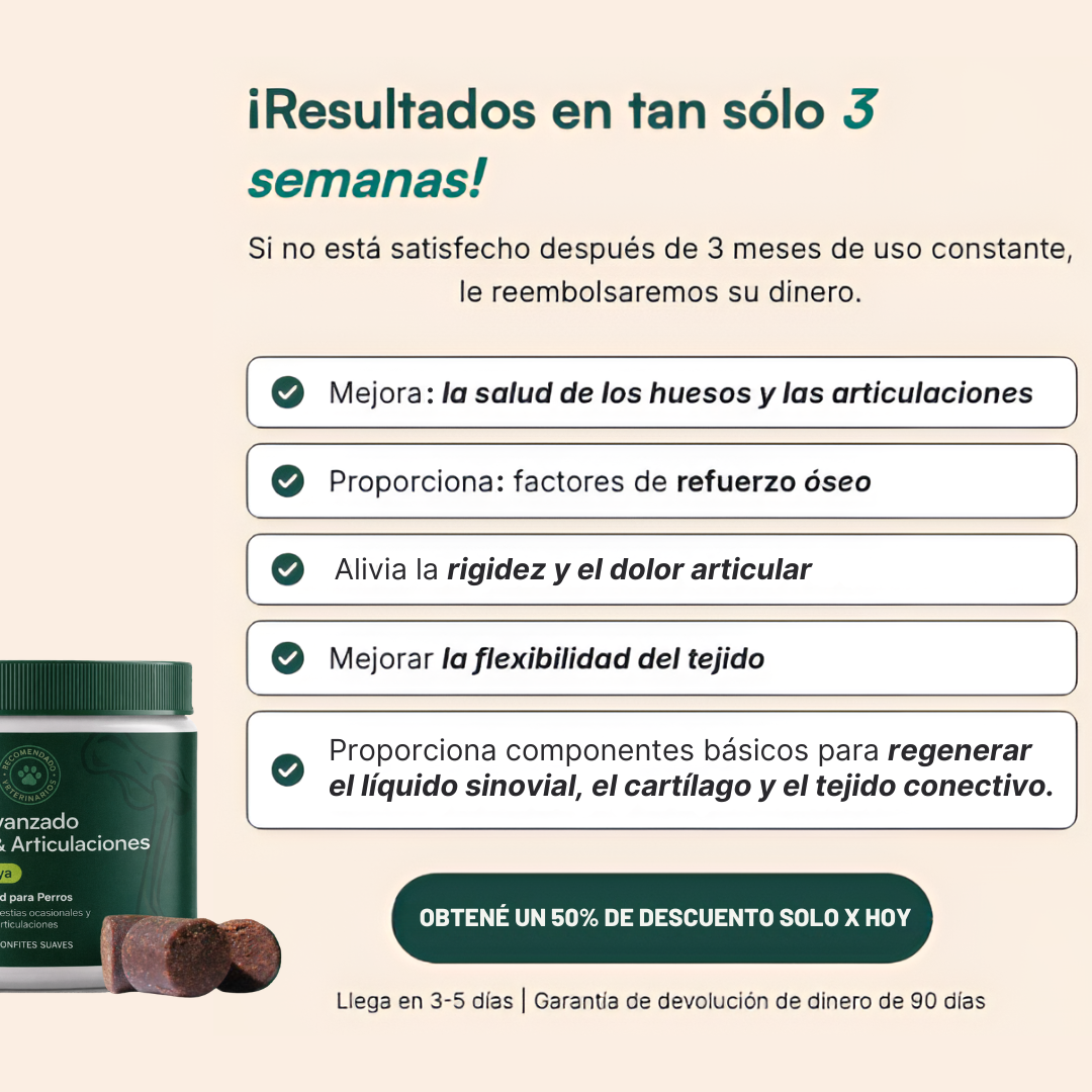 Combate el Dolor de Cadera & Articulaciones - Restaura la Movilidad y la Energía 🐾